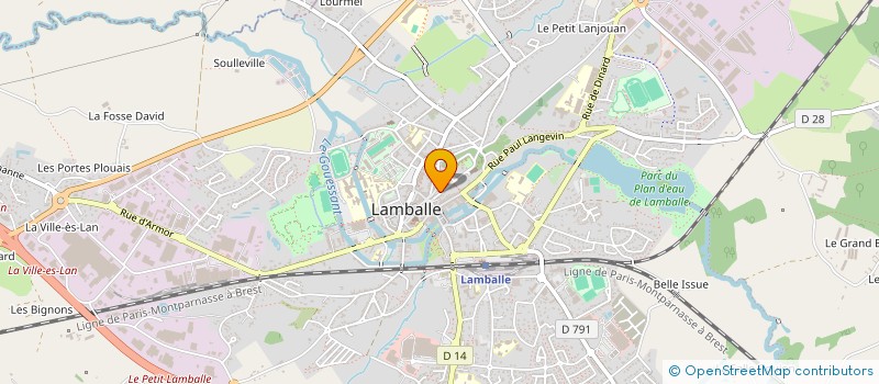 localisation de l'entreprise SYND DE COPROPRIETE à LAMBALLE-ARMOR