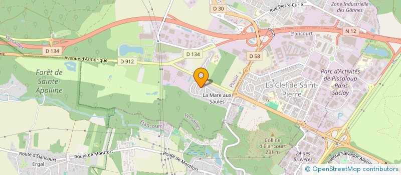 localisation de l'entreprise SYND DE COPROPRIETE 104 RUE DES SAULES  PLAISIR