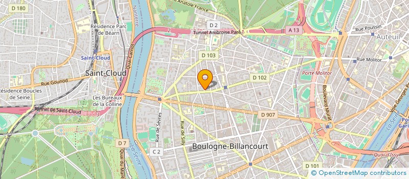 localisation de l'entreprise SYND DE COPROPRIETE 7 RUE DE LA PAIX à BOULOGNE-BILLANCOURT