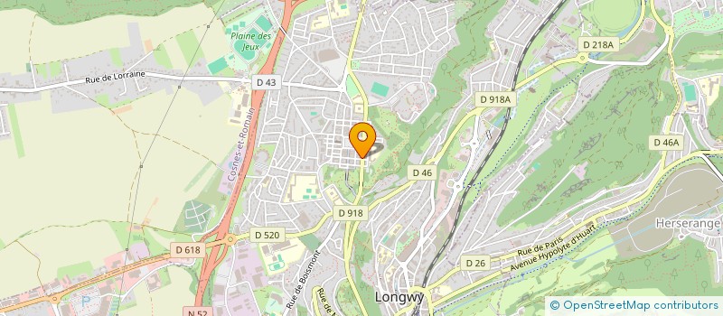 localisation de l'entreprise SYND DE COPROPRIETE  7 RUE MERCY à LONGWY