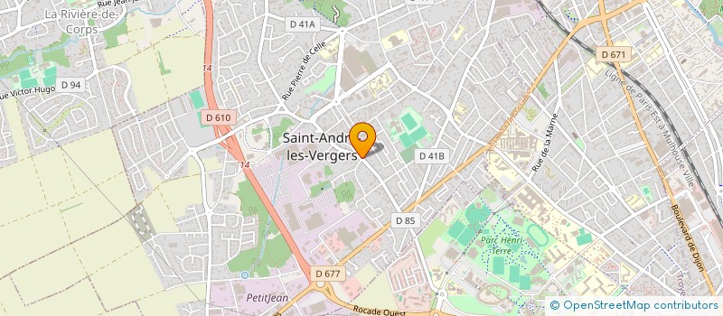 localisation de l'entreprise SYND DE COPROPRIETE CROIX BLANCHE  SAINT-ANDRE-LES-VERGERS