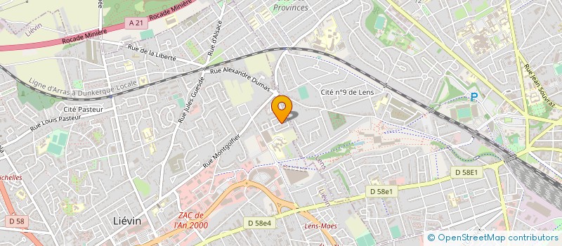 localisation de l'entreprise SYND DE COPROPRIETE DE LA RES OLYMPE  LIEVIN