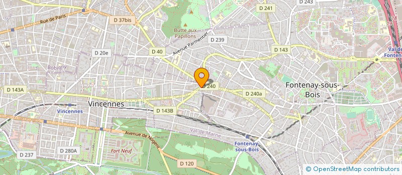 localisation de l'entreprise SYND DE COPROPRIETE DEFRANCE à VINCENNES