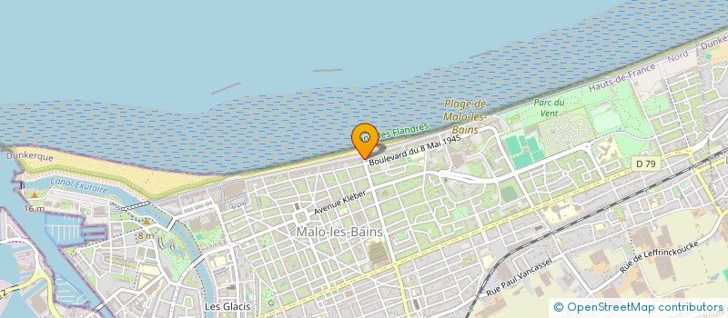 localisation de l'entreprise SYND DE COPROPRIETE DU 1 AV DE LA MER à DUNKERQUE