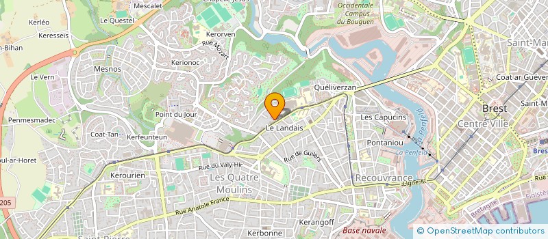 localisation de l'entreprise SYND DE COPROPRIETE DU 24 R DUPUY DE LOM à BREST