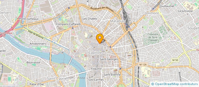 localisation de l'entreprise SYND DE COPROPRIETE DU 40 RUE DE REMUSAT  TOULOUSE