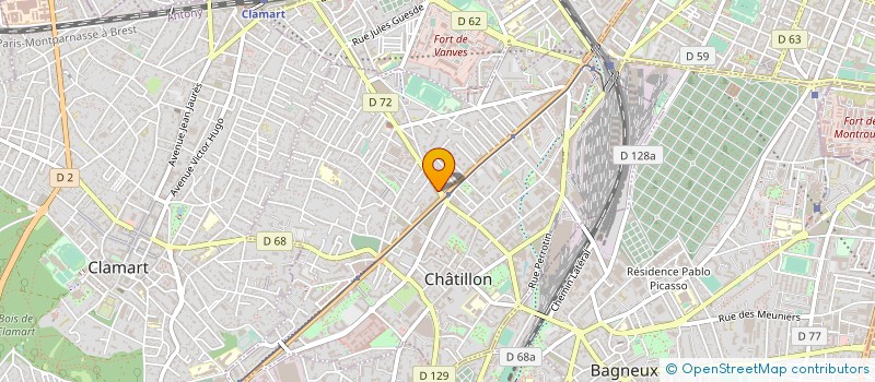 localisation de l'entreprise SYND DE COPROPRIETE DU 9 BD DE VANVES à CHATILLON