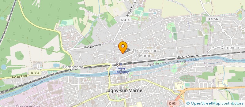 localisation de l'entreprise SYND DE COPROPRIETE DU CLOS GOBIN à THORIGNY-SUR-MARNE