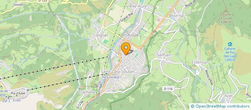 localisation de l'entreprise SYND DE COPROPRIETE HAMEAU DES THERMES 2  SAINT-LARY-SOULAN