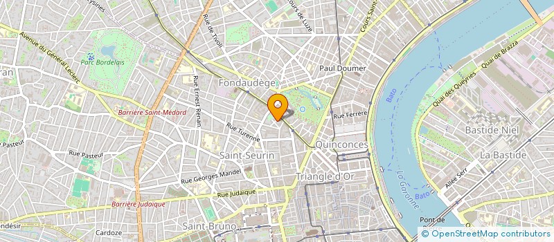 localisation de l'entreprise SYND DE COPROPRIETE IMM 16 RUE SANSAS  BORDEAUX