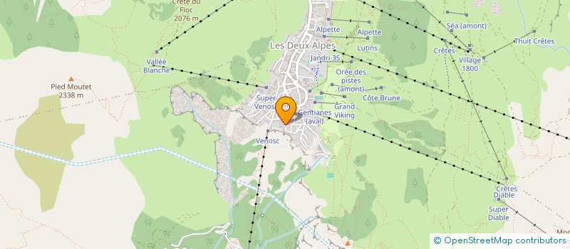 localisation de l'entreprise SYND DE COPROPRIETE LE 3300  LES DEUX ALPES