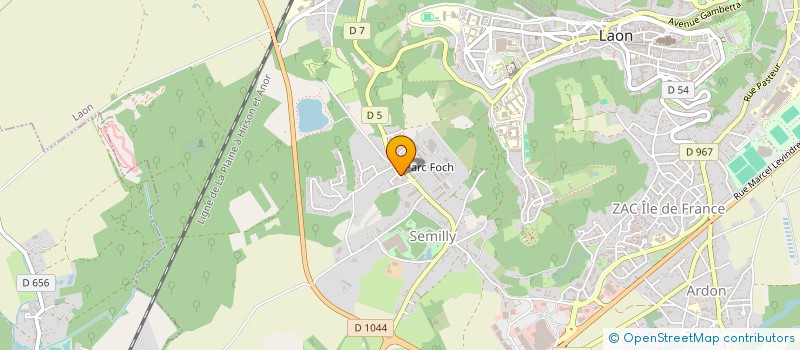localisation de l'entreprise SYND DE COPROPRIETE LES TUILERIES à LAON
