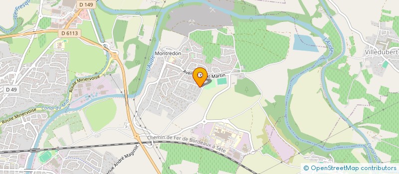 localisation de l'entreprise SYND DE COPROPRIETE LES VIGNES DE LA CITE  CARCASSONNE