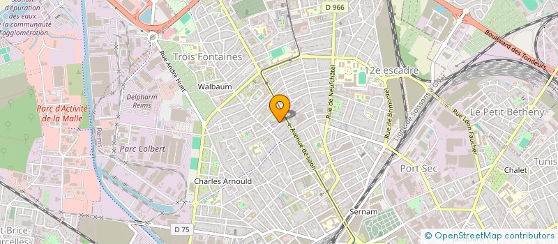 localisation de l'entreprise SYND DE COPROPRIETE PORTE DE LAON  REIMS