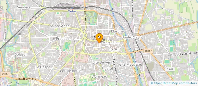 localisation de l'entreprise SYND DE COPROPRIETE RES GALAMAZ - GTLI  TARBES