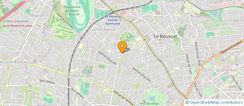 localisation de l'entreprise SYND DE COPROPRIETE RES LE PARC D ORMOY  LE BOUSCAT