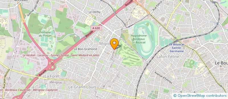 localisation de l'entreprise SYND DE COPROPRIETE RES LES COROLLES  EYSINES