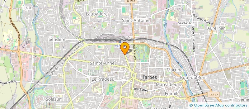 localisation de l'entreprise SYND DE COPROPRIETE RES MOMBET MERIGNAC  TARBES