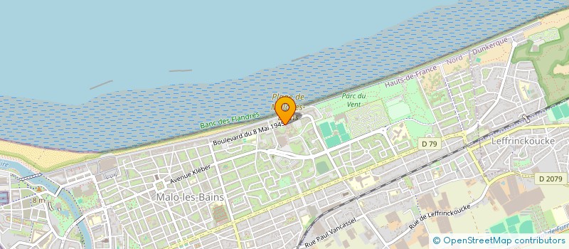 localisation de l'entreprise SYND DE COPROPRIETE RESIDENCE LE RESSAC à DUNKERQUE