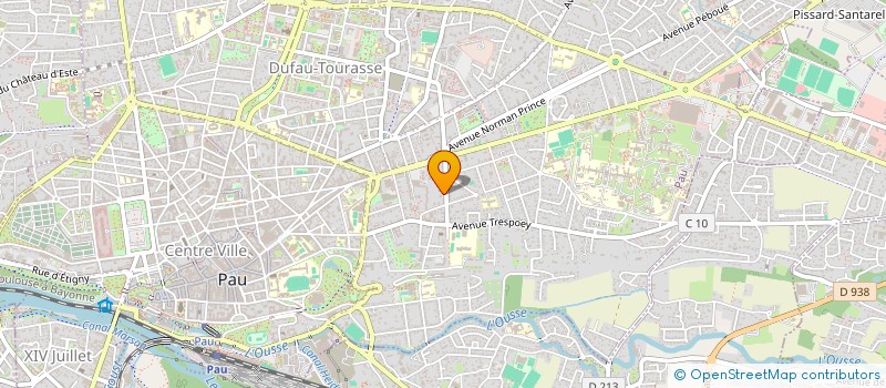 localisation de l'entreprise SYND DE COPROPRIETE RESIDENCE RUSSEL à PAU
