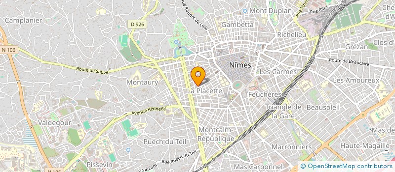 localisation de l'entreprise SYND DE COPRP IMM LE MAIL  NIMES