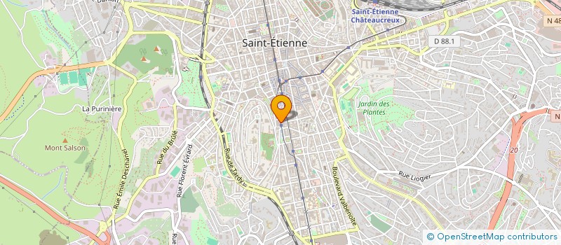 localisation de l'entreprise SYND DE L ALIMENTATION C G T à SAINT-ETIENNE
