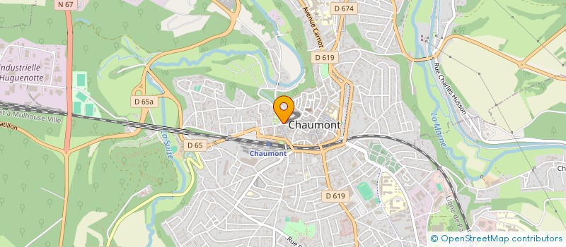 localisation de l'entreprise SYND DE L INDUSTRIE HOTELIERE à CHAUMONT