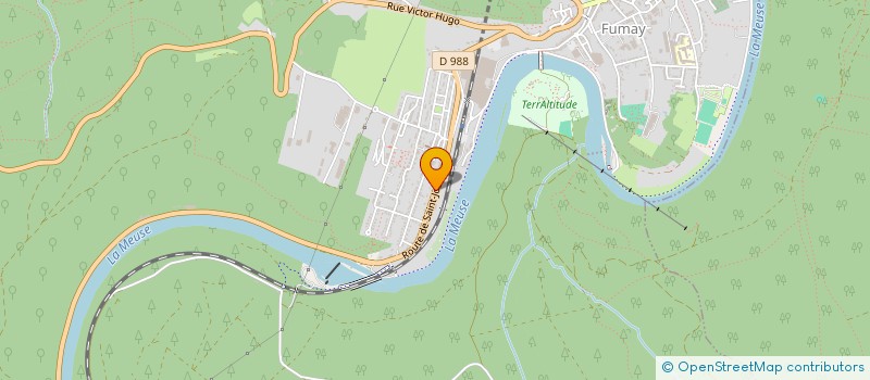 localisation de l'entreprise SYND DE LA BOUCHERIE DEP DES ARDENNES  FUMAY