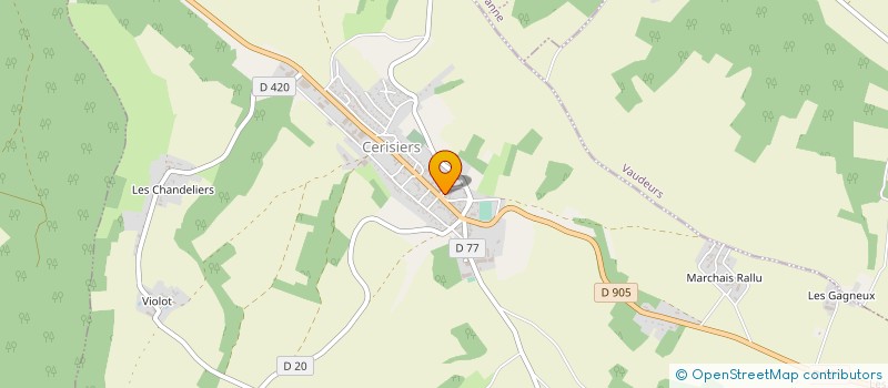 localisation de l'entreprise SYND DEFENSE DU CIDRE PAYS D'OTHE à CERISIERS