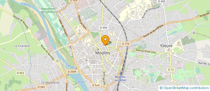 localisation de l'entreprise SYND DEFENSE INTERET AGRI EXPROPRIES 03 à MOULINS