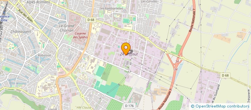 localisation de l'entreprise SYND DEP DES ME COIFFEURS DE LA DROME à VALENCE