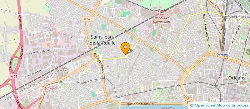 localisation de l'entreprise SYND DEP NEGOCIANT COMBUSTIBLE à SAINT-JEAN-DE-LA-RUELLE