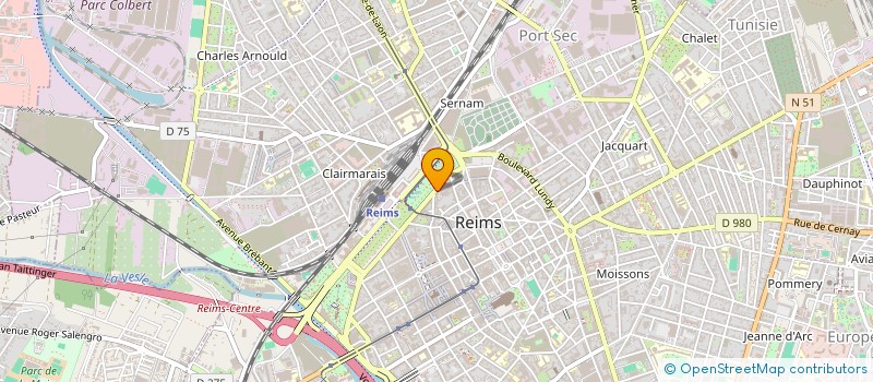 localisation de l'entreprise SYND DEPART MASSEUR KINE REEDU à REIMS