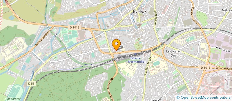 localisation de l'entreprise SYND DEPARTEMENTAL CFDT CONSTR BOIS  EVREUX