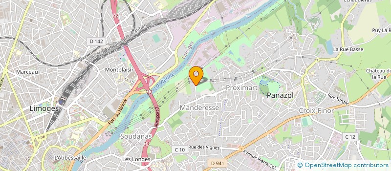 localisation de l'entreprise SYND DEPT ELIMINATION DECHETS MENAGERS à PANAZOL