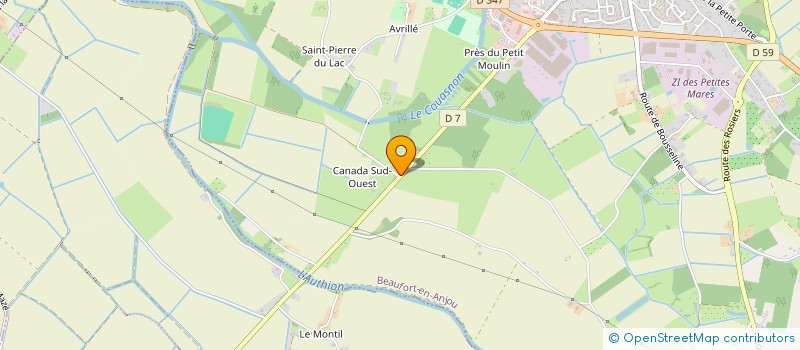 localisation de l'entreprise SYND DES AGRIC MULTIPLI MAIS SEMENCES à BEAUFORT-EN-ANJOU