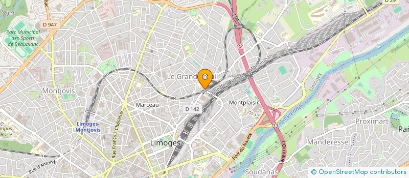 localisation de l'entreprise SYND DES CHEMINOTS à LIMOGES