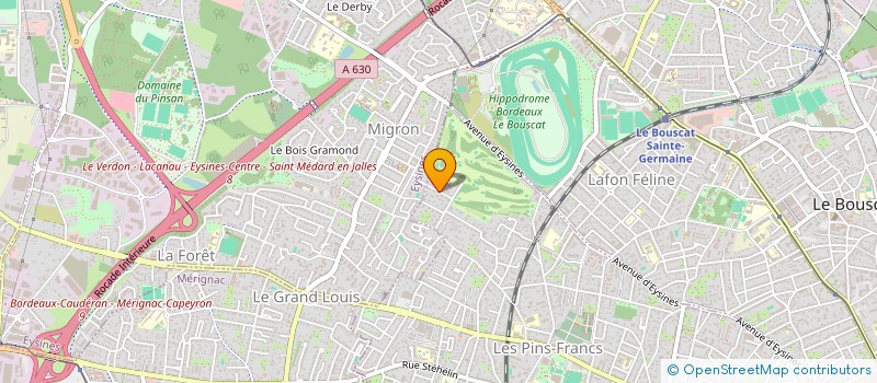 localisation de l'entreprise SYND DES COPRO DES TERRASSES DU GOLF  BORDEAUX