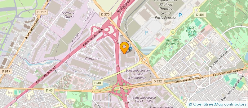localisation de l'entreprise SYND DES COPRO DU CENTRE COMMERCIAL à AULNAY-SOUS-BOIS