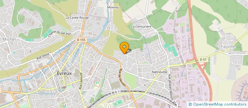 localisation de l'entreprise SYND DES COPRO FOYER RES DU PARC  EVREUX