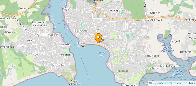 localisation de l'entreprise SYND DES COPRO  LA FREGATE  BENODET