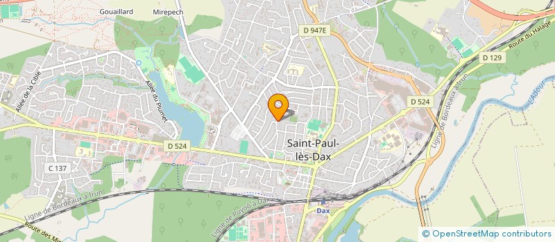 localisation de l'entreprise SYND DES COPRO RES DOMAINE DE LAILLETAS  SAINT-PAUL-LES-DAX