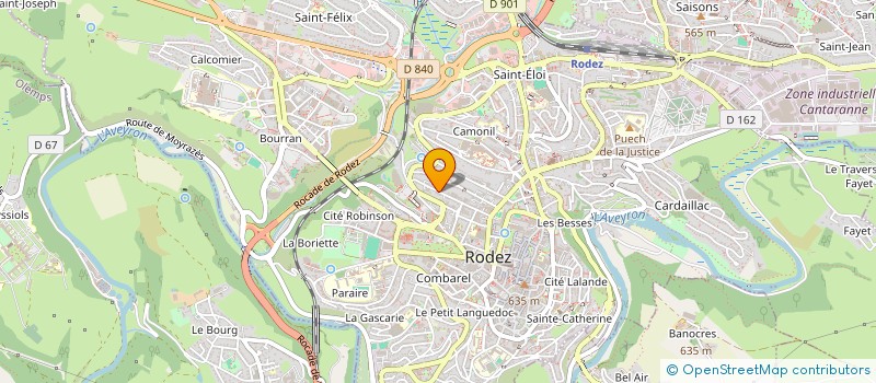 localisation de l'entreprise SYND DES COPRO RESIDENCE RAYNAL  RODEZ