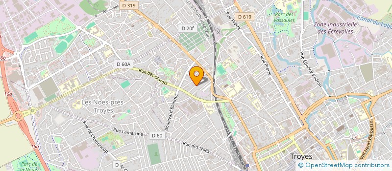 localisation de l'entreprise SYND DES COPROP  1 TRAVERSIERE  TROYES