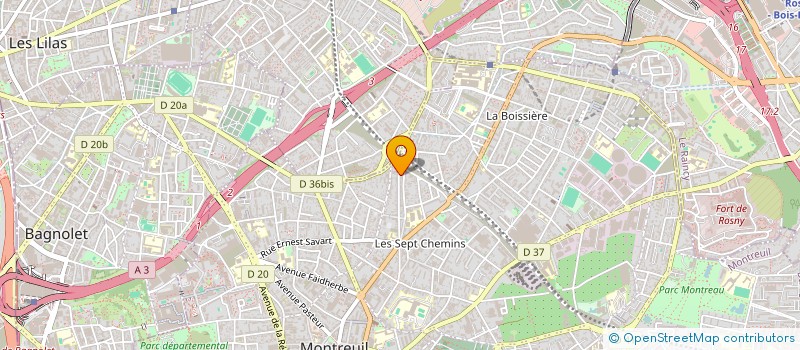 localisation de l'entreprise SYND DES COPROP 152 RUE ROMAINVILLE  MONTREUIL