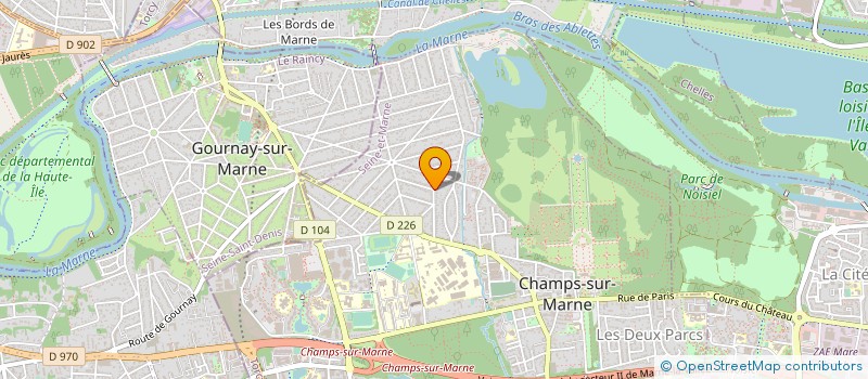 localisation de l'entreprise SYND DES COPROP 50 RUE DU MUGUET à CHAMPS-SUR-MARNE