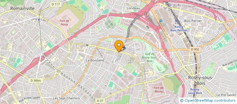 localisation de l'entreprise SYND DES COPROP DU 20 BD DE LA BOISSIERE à MONTREUIL