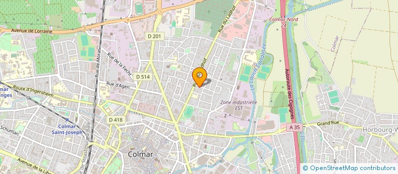 localisation de l'entreprise SYND DES COPROPR RESIDENCE LES CIGOGNES  COLMAR