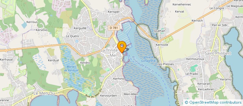 localisation de l'entreprise SYND DES COPROPRIETAIRES à LA TRINITE-SUR-MER