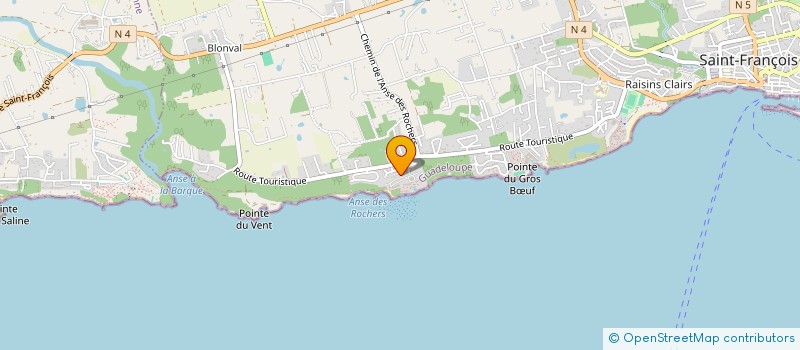 localisation de l'entreprise SYND DES COPROPRIETAIRES DE L ANSE DES ROCHERS  SAINT-FRANCOIS